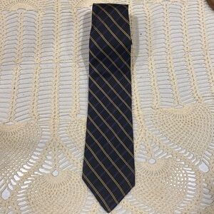 Lauren Ralph Lauren Black With Yellow and Purple Diagonal Stripes, NWOT